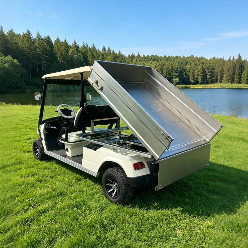 Golf Cart with Stainless steel Cargo Dump Bed - Eagle