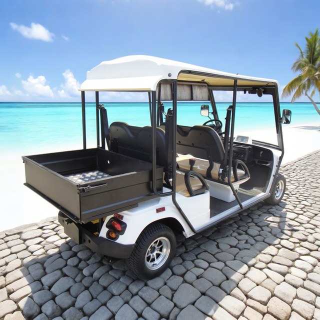 Street Legal Electric Mini Cargo Truck Lsv Golf Cart with Box