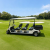 Custom 6-Passenger Electric Shuttle Cart with Rear Cargo Box