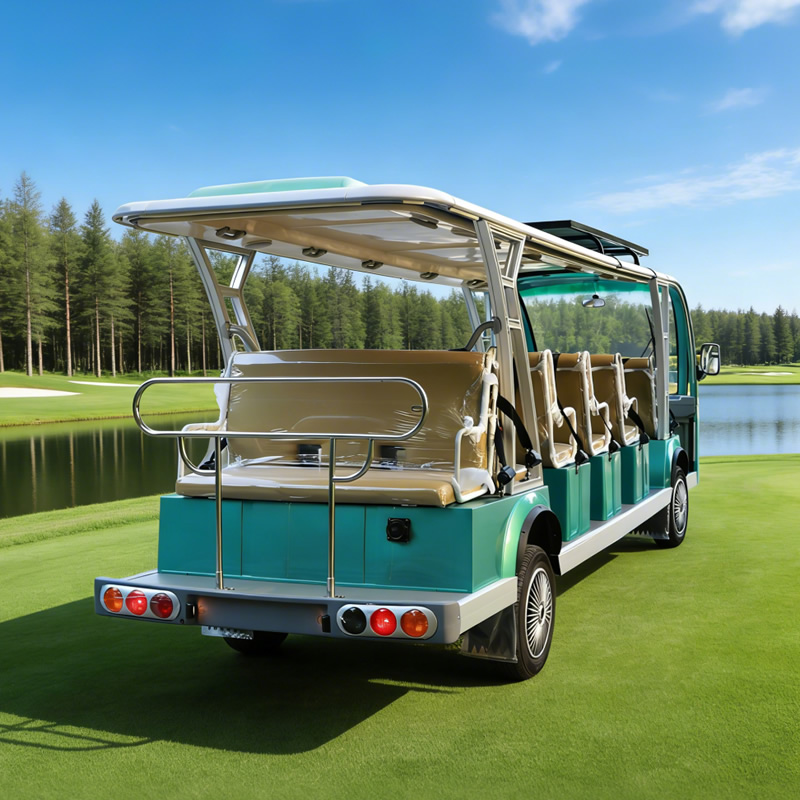 Custom Solar Powered Electric Tour Shuttle, Solar Panel Electric Sightseeing Vehicle Supplier for Resort & Park - EG6181K