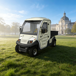 Electric Mini Truck: 2-Seater Street Legal Enclosed Utility Vehicle for Maintenance