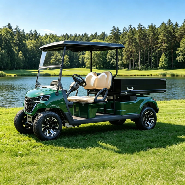 Heavy-Duty 2 Seater Utility Golf Cart with Cargo Box - Eagle