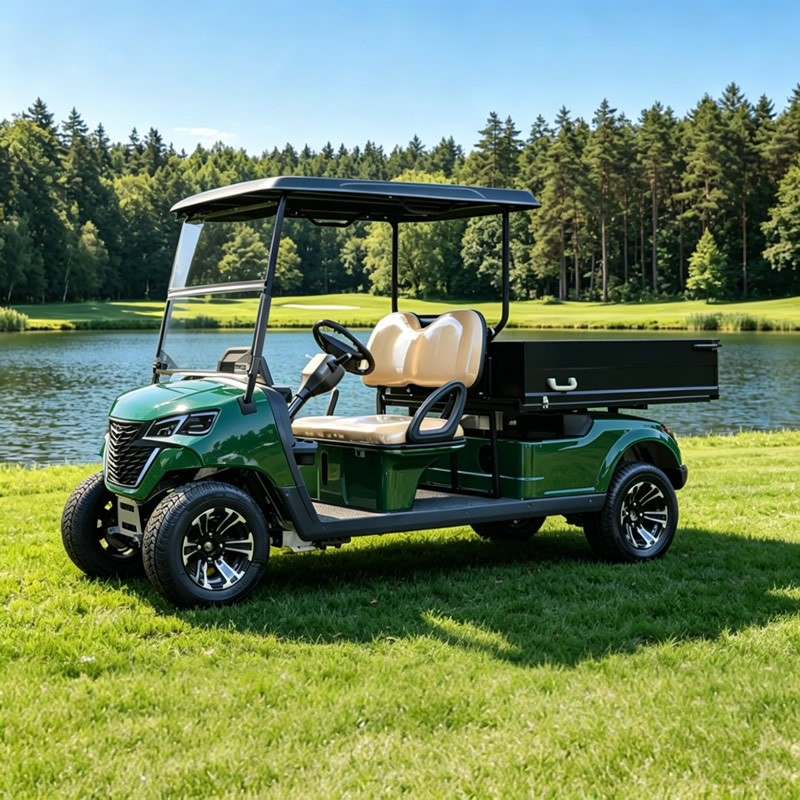 Heavy-Duty 2 Seater Utility Golf Cart with Cargo Box - Eagle
