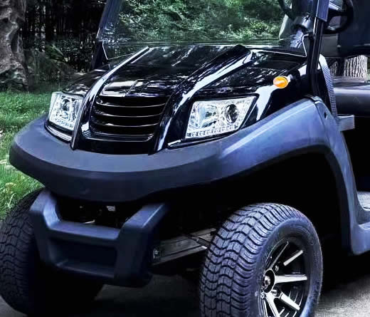  The front of the golf cart