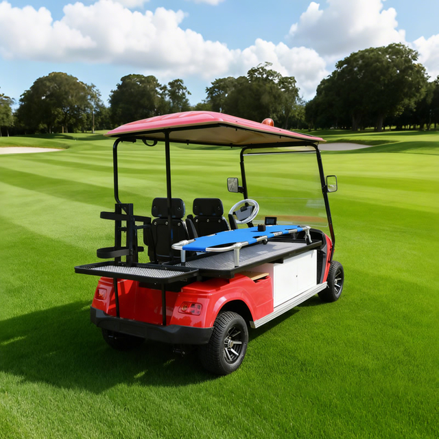 Custom Electric Vehicle Ambulance Golf Cart with Bed