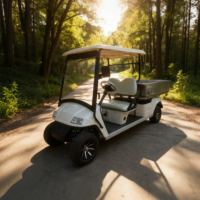 Golf Cart with Stainless steel Cargo Dump Bed