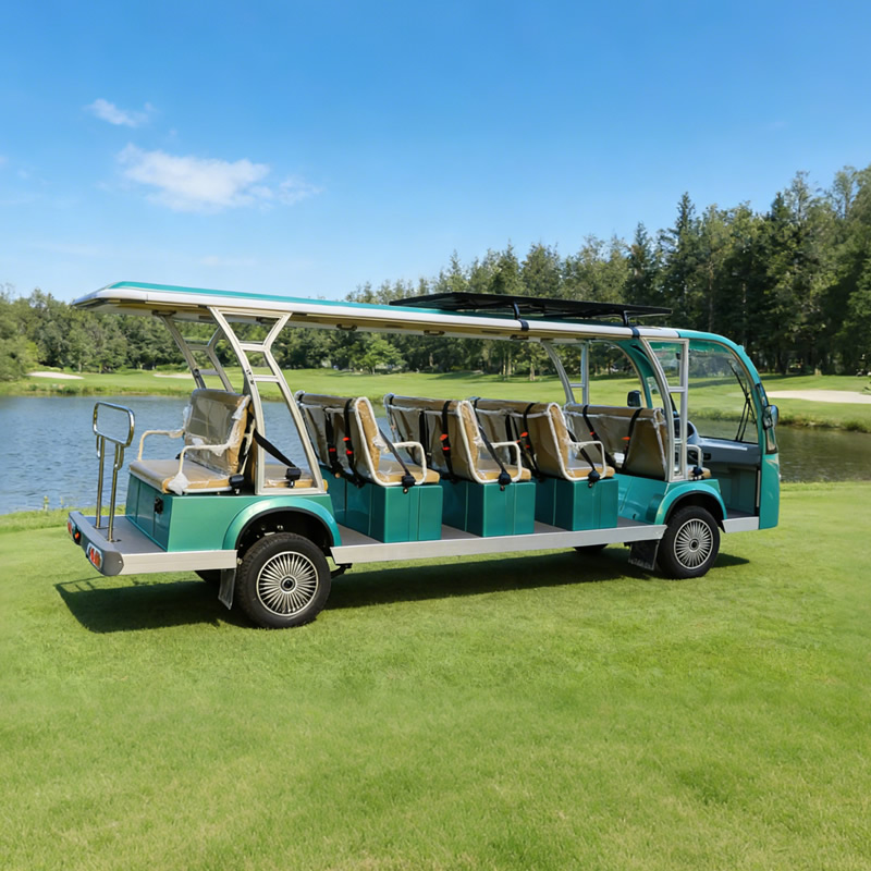 Custom Solar Powered Electric Tour Shuttle, Solar Panel Electric Sightseeing Vehicle Supplier for Resort & Park - EG6181K