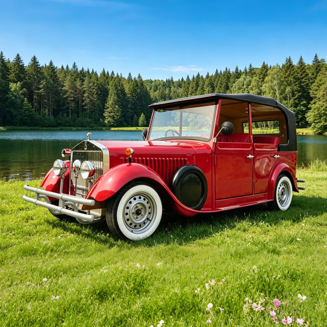 6 Seats Tourist Sightseeing Electric Classic Vehicle Vintage Cars - Eagle Golf Cart