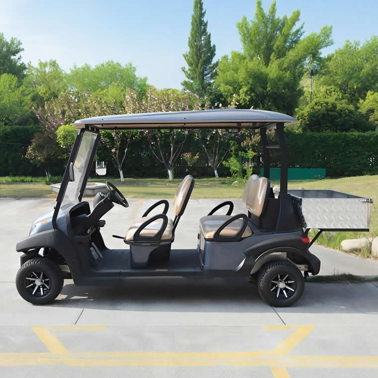 4 seater electric golf cart with cargo box