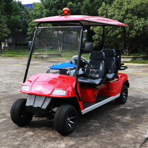 Custom Electric Vehicle Ambulance Golf Cart with Bed - EG2048TB1