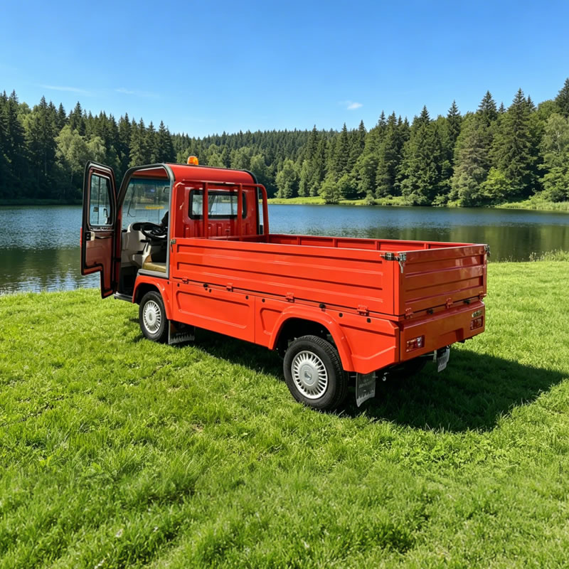 Electric 4-Wheeler Cargo Truck | Custom Electric Utility Vehicle for Scenic Area & Campus, Factory Direct Sale