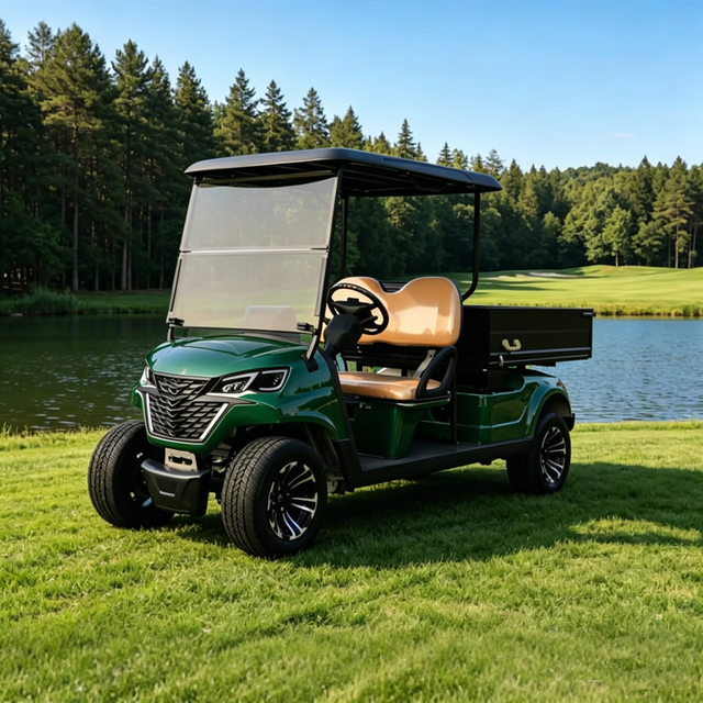 Heavy-Duty 2 Seater Utility Golf Cart with Cargo Box - Eagle