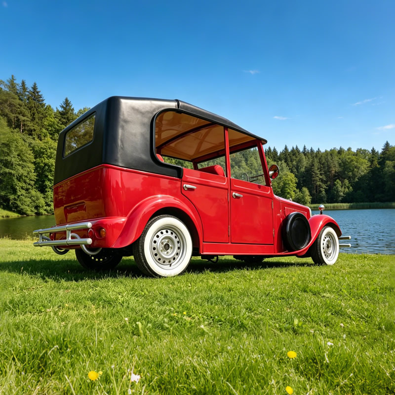 6 Seats Tourist Sightseeing Electric Classic Vehicle Vintage Cars - Eagle Golf Cart