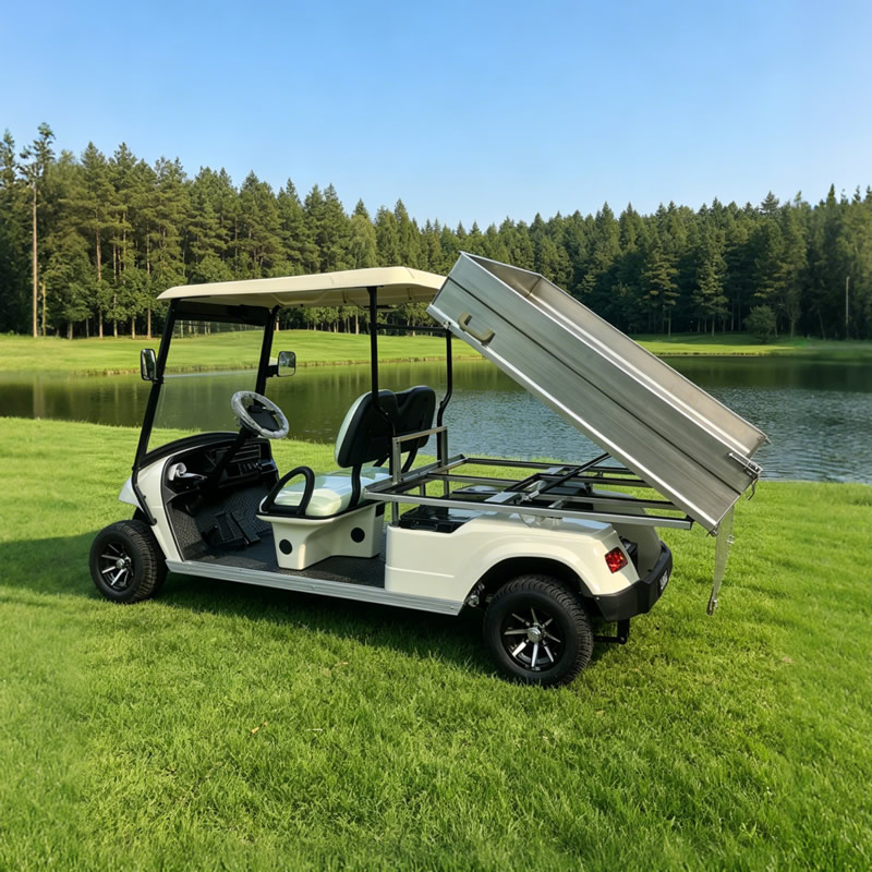Golf Cart with Stainless steel Cargo Dump Bed - Eagle