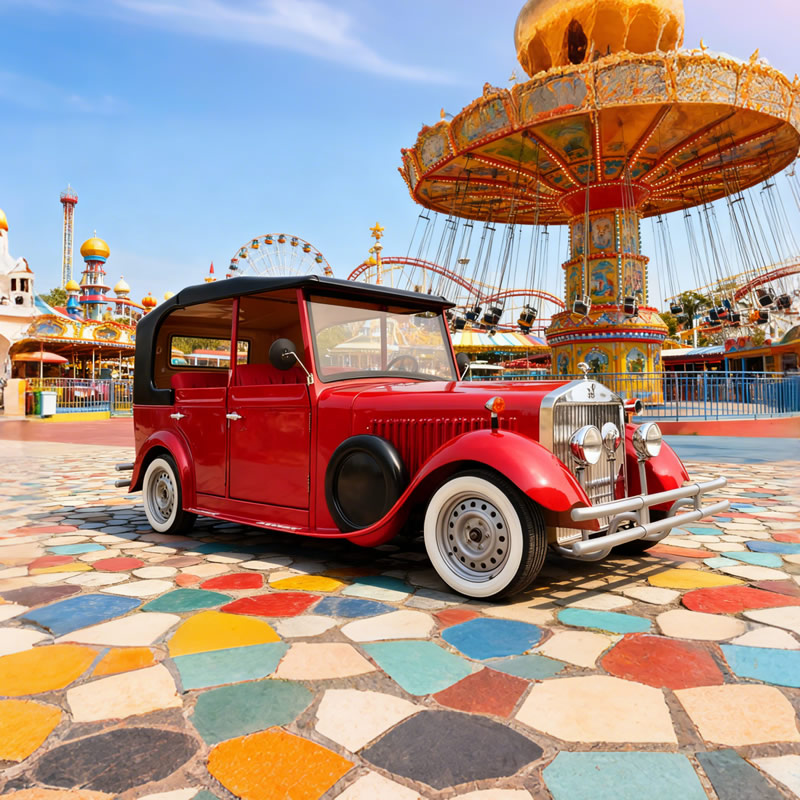 6 Seats Tourist Sightseeing Electric Classic Vehicle Vintage Cars