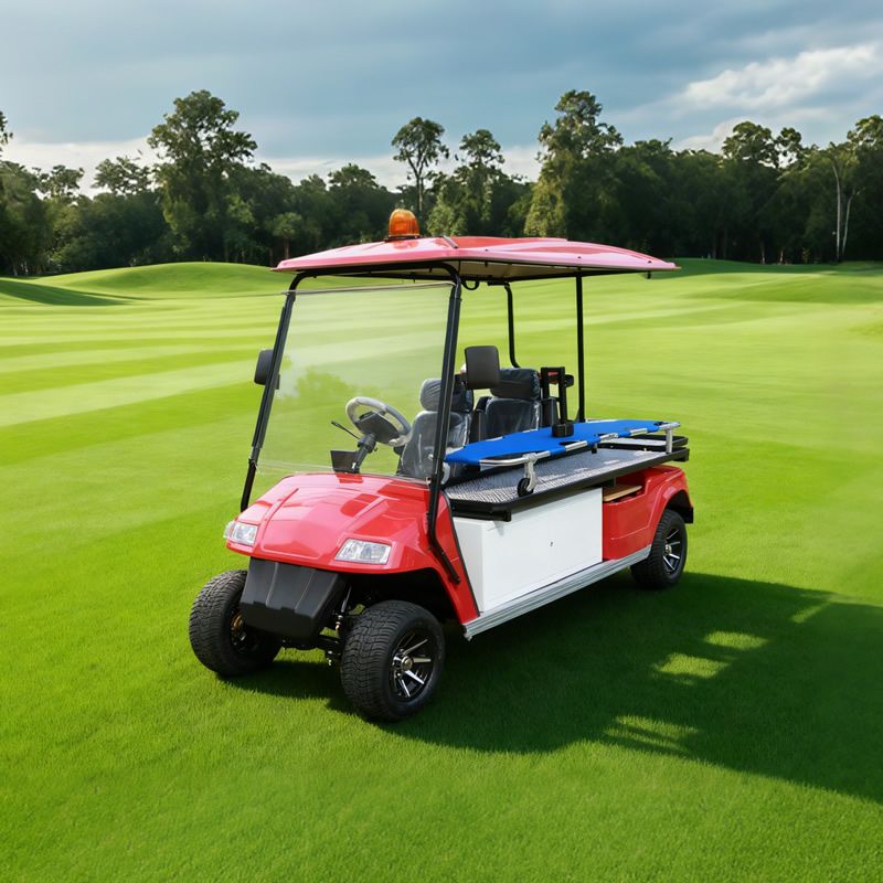 Custom Electric Vehicle Ambulance Golf Cart with Bed