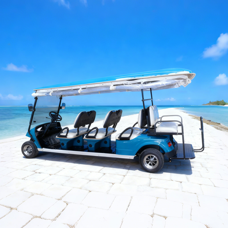 Wholesale Custom Lithium Battery 48V Electric 8 Seater Golf Cart Manufacturer 