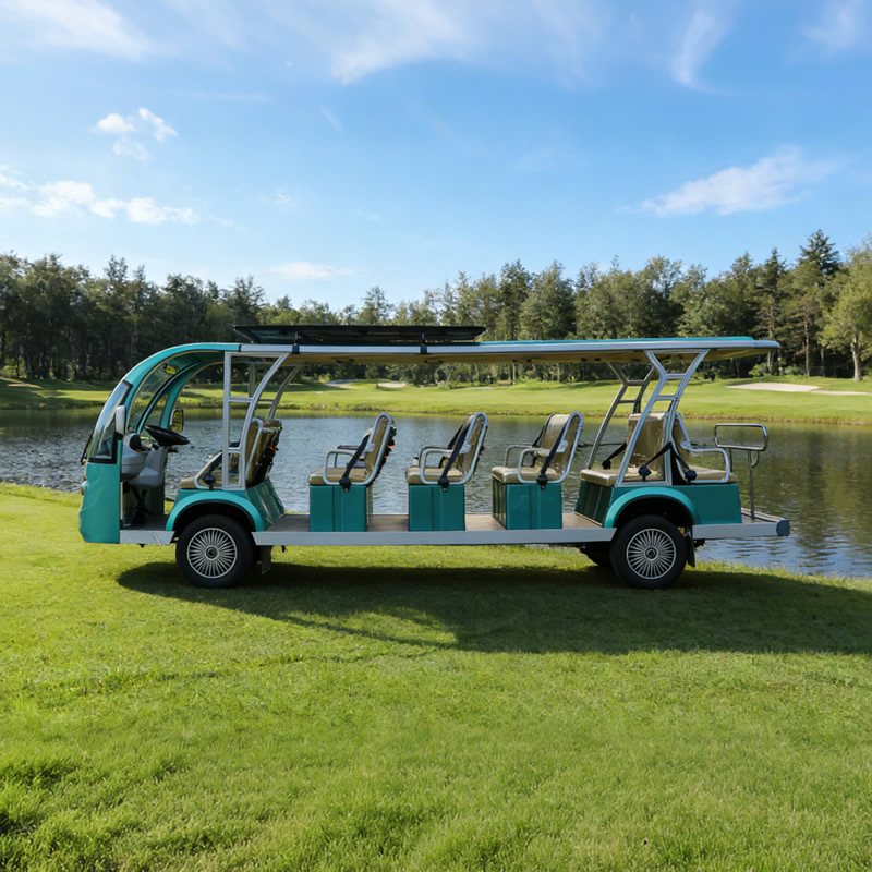 Custom Solar Powered Electric Tour Shuttle, Solar Panel Electric Sightseeing Vehicle Supplier for Resort & Park - EG6181K