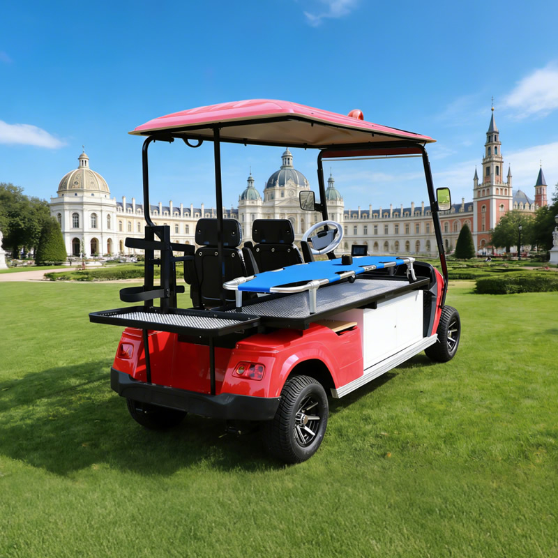 Custom Electric Vehicle Ambulance Golf Cart with Bed 