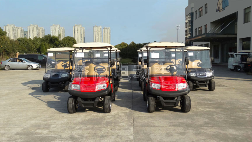 Golf carts destined for the United Arab Emirates