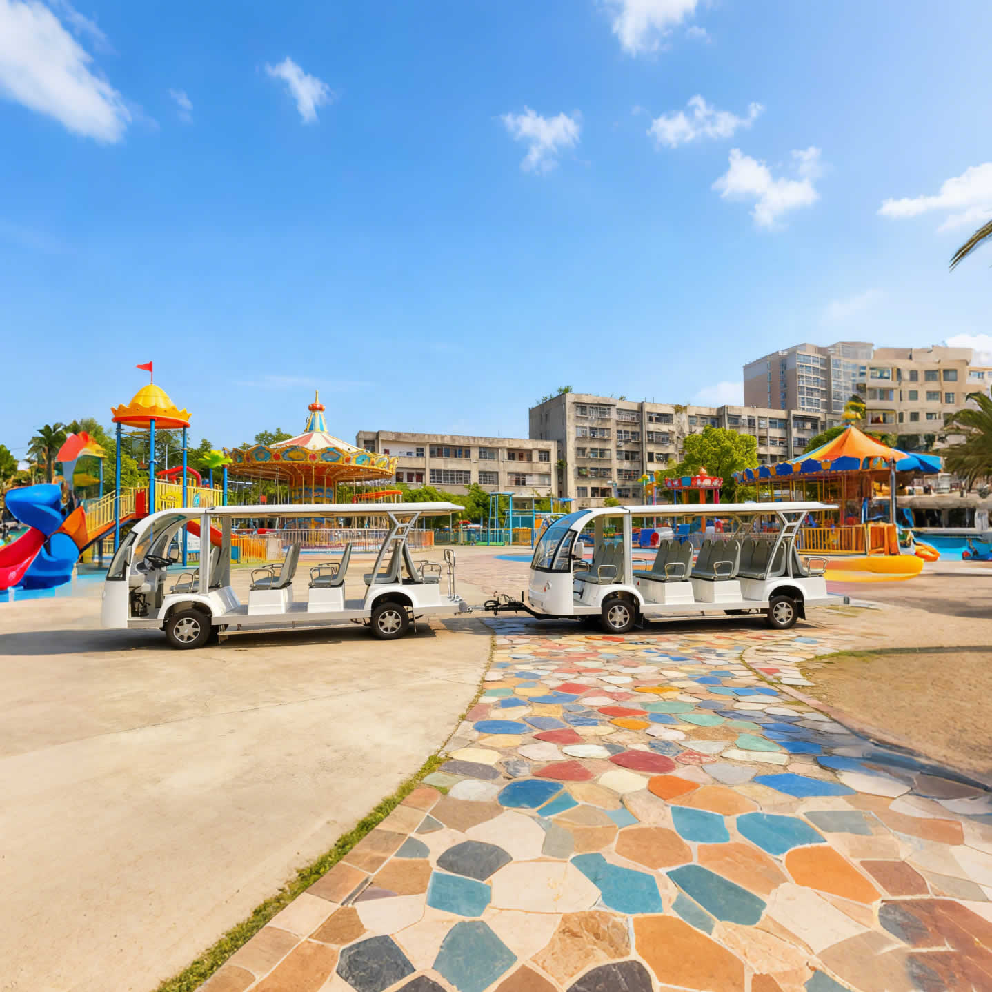 Electric Lsv Airport Shuttle Bus Car for Sale