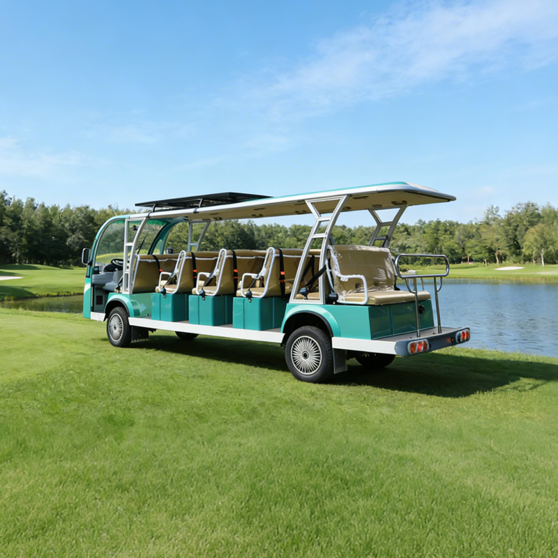 Custom Solar Powered Electric Tour Shuttle, Solar Panel Electric Sightseeing Vehicle Supplier for Resort & Park - EG6181K
