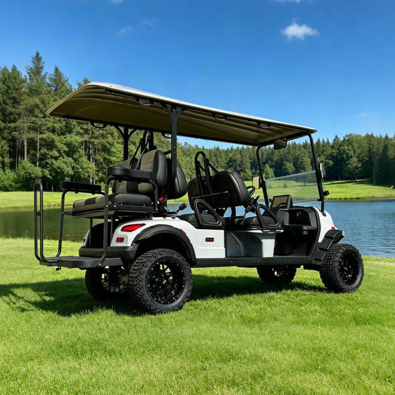  Hunting Electric 4+2 6 Seater Utility Golf Cart Manufacturer 