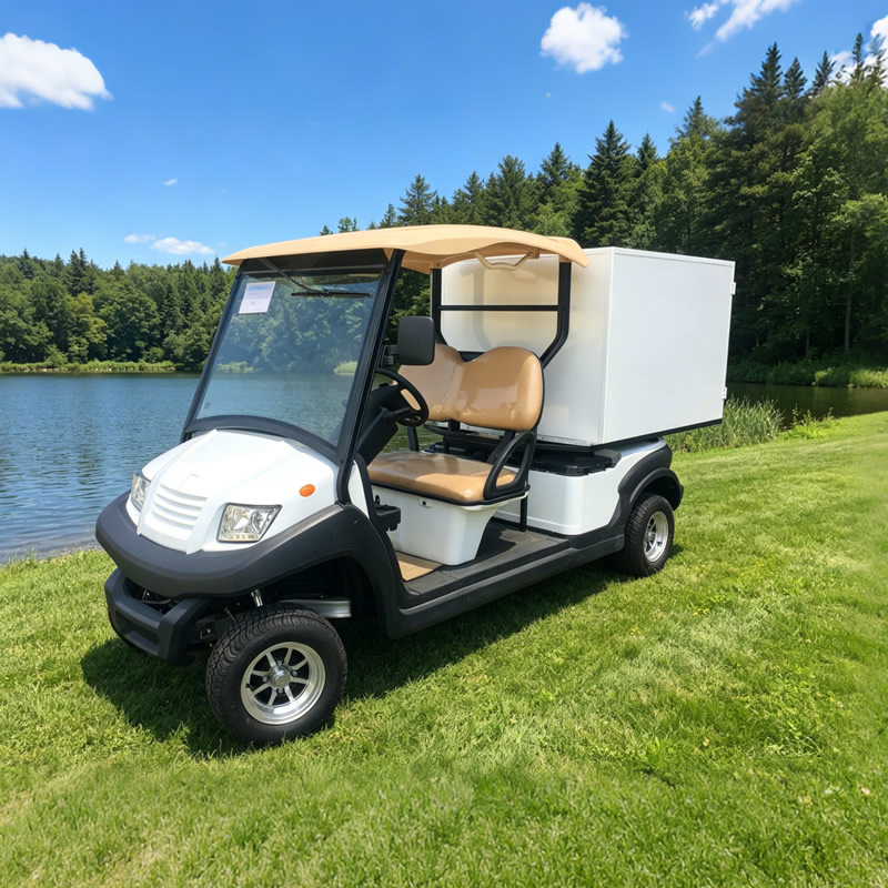 Custom Golf Course Food And Beverage Coffee Drink Golf Cart with Box for Sale - Eagle Golf Cart