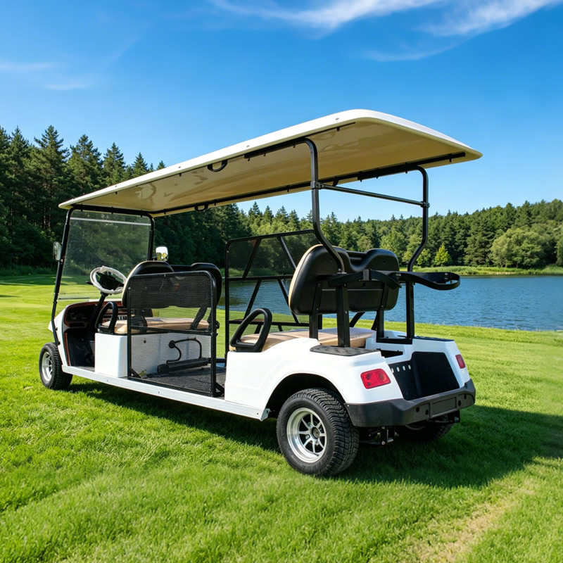 Wheelchair Accessible Electric handicapped Golf Cart / Sightseeing Tour Cart with Wheelchair Ramp - EG2068T