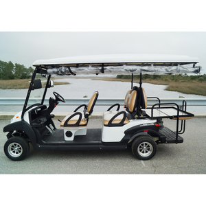 4+2 6 seater battery electric golf cart - 204AKSZ