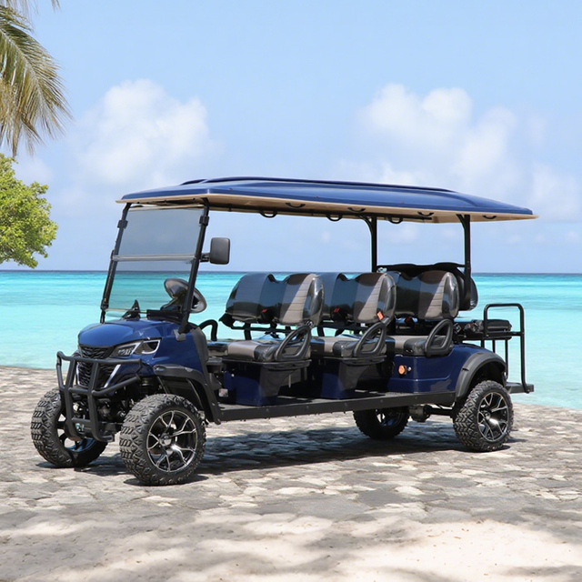 Custom Electric Lithium 6+2 8 Seater Passenger Golf Cart