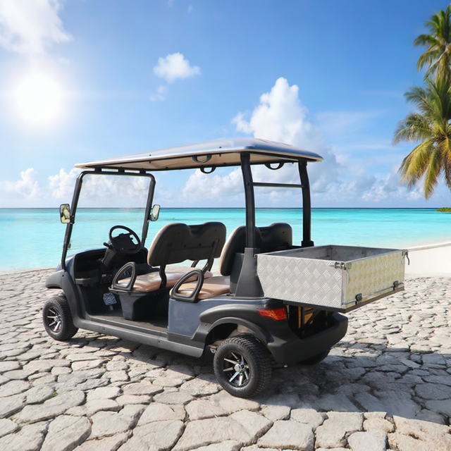 4 seater electric golf cart with cargo box - Eagle Golf Cart