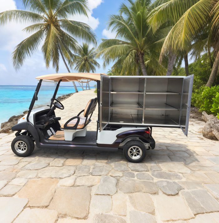 Food And Beverage Delivery Truck Golf Cart for Sale