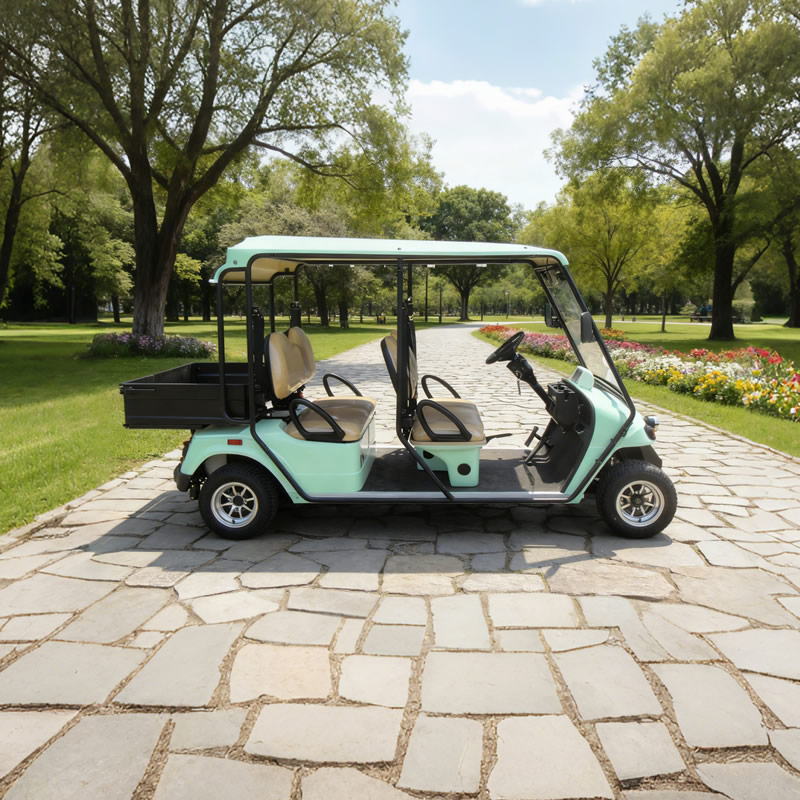 Street Legal Electric Mini Cargo Truck Lsv Golf Cart with Box