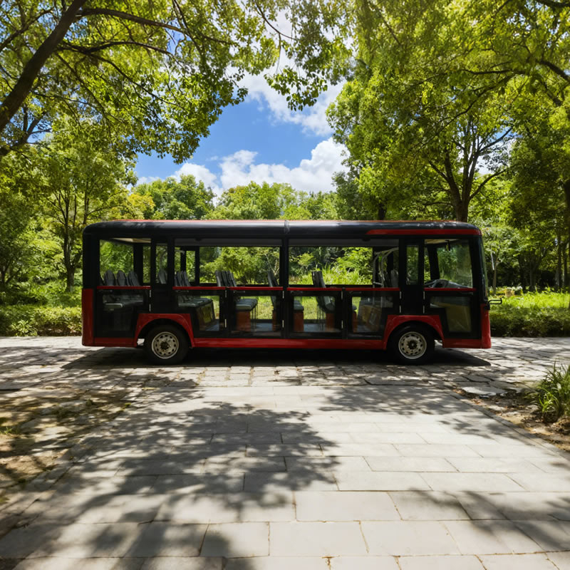 23 Seater Electric Sightseeing Half Door Mini Bus Car