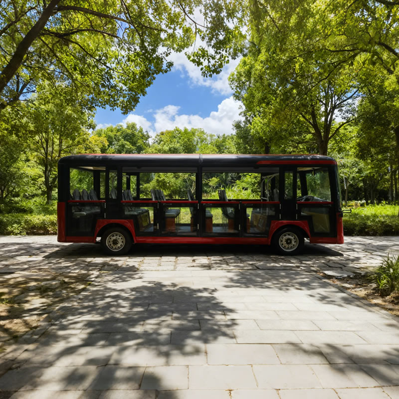 23 Seater Electric Sightseeing Half Door Mini Bus Car