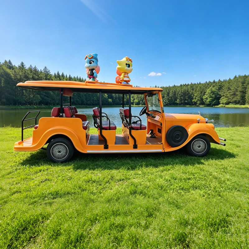 Vintage Electric Sightseeing Bus | 11-Seater Retro Tourist Car | Custom Theme Park Shuttle