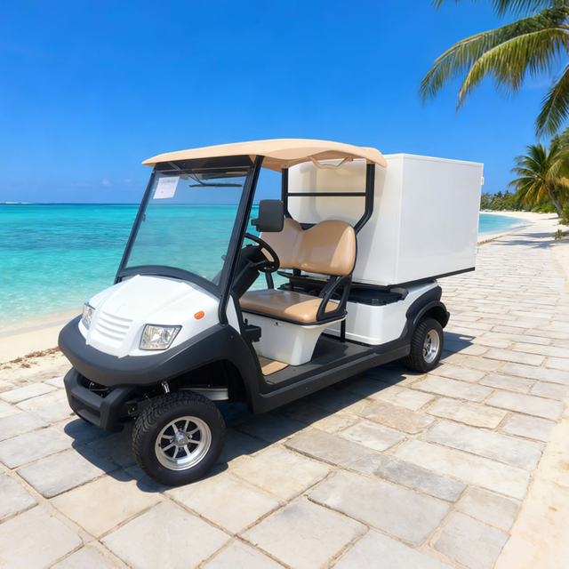 Custom Golf Course Food And Beverage Coffee Drink Golf Cart with Box for Sale