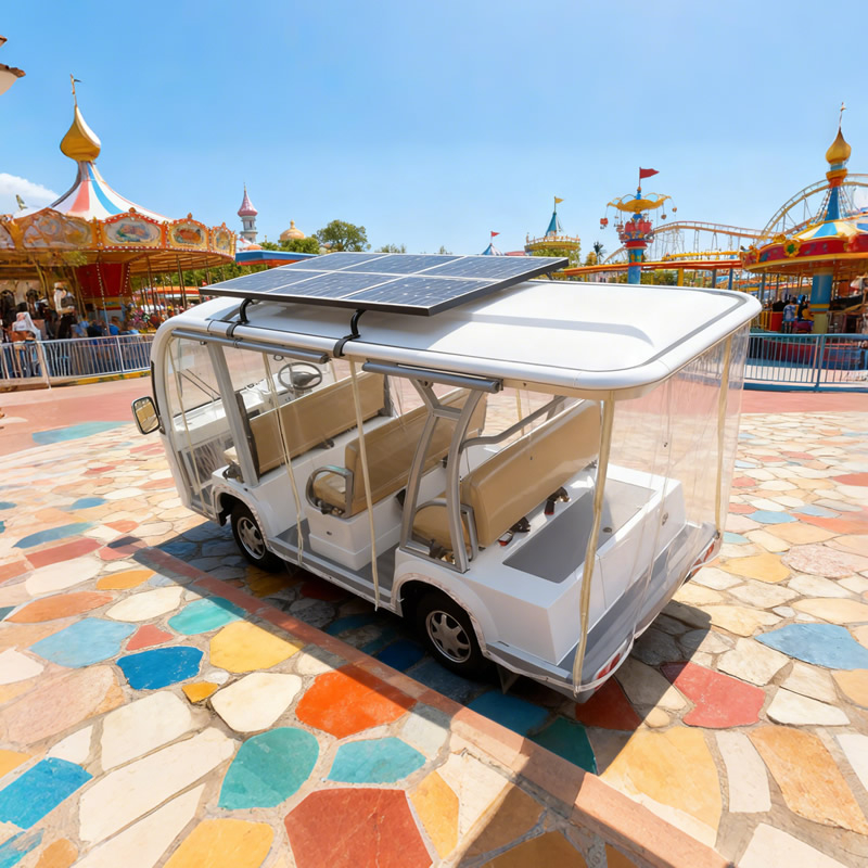 Street Legal Low Speed Vehicles Golf Carts for Sale with Solar Panels