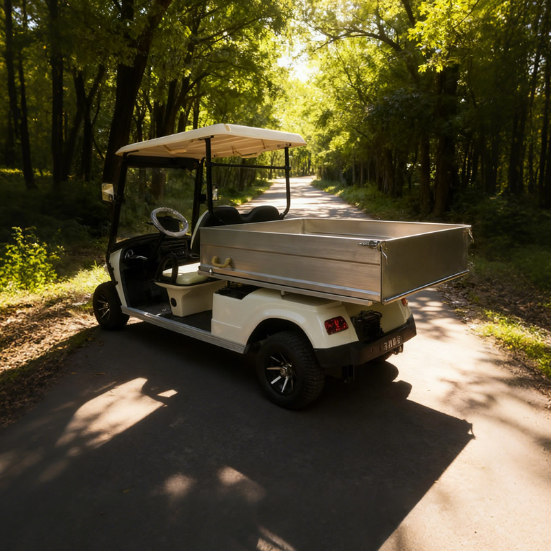 Golf Cart with Stainless steel Cargo Dump Bed