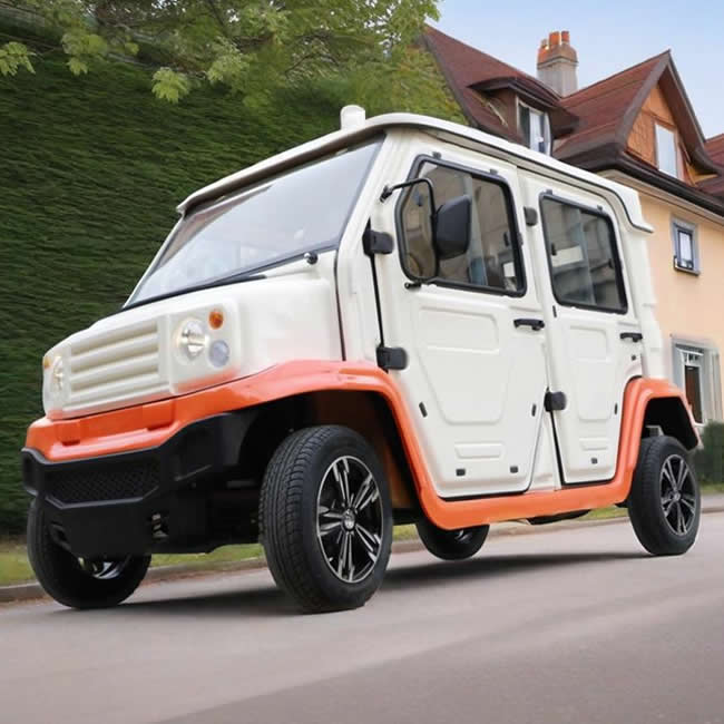 custom security electric patrol car cart