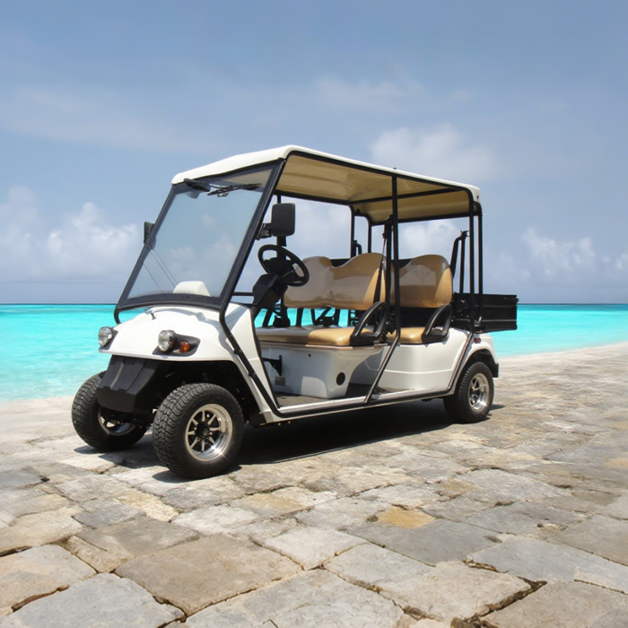 Street Legal Electric Mini Cargo Truck Lsv Golf Cart with Box