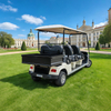 Custom 6-Passenger Electric Shuttle Cart with Rear Cargo Box