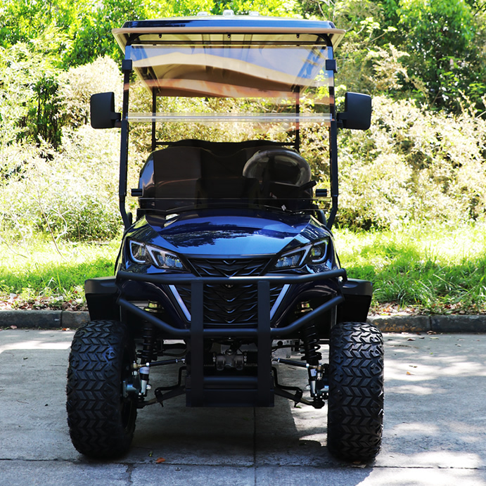 front of the golf cart