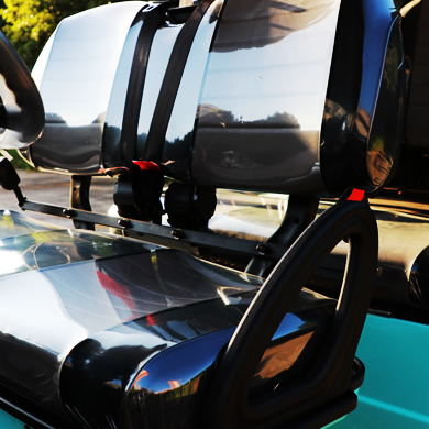 details of the golf cart