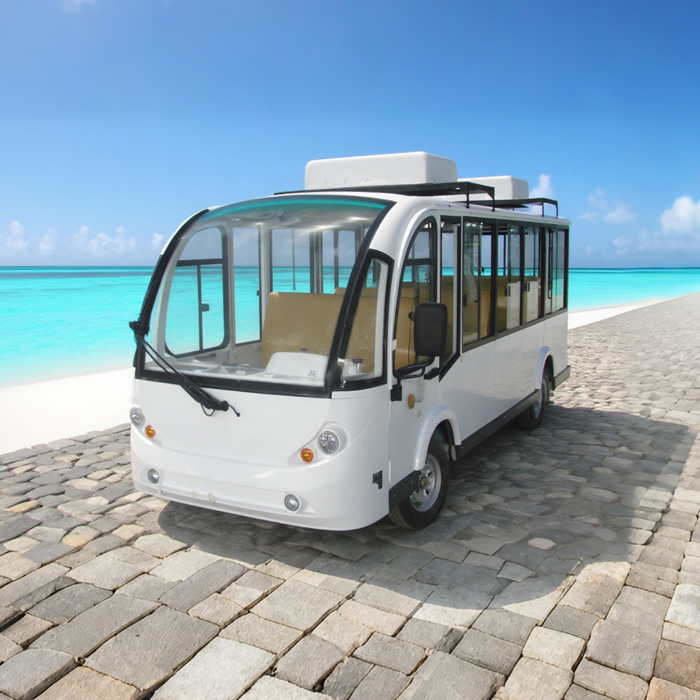 OEM ODM Electric Tourist Vehicle Travel Sightseeing Bus Car with Air Conditioner 