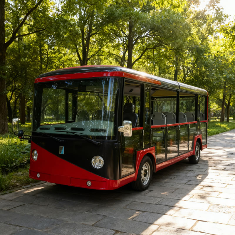 23 Seater Electric Sightseeing Half Door Mini Bus Car