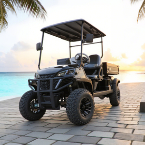 Electric Off Road Lifted Utility Golf Cart with Cargo Box - Eagle Golf Cart