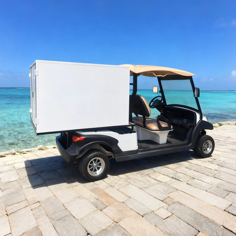 Custom Golf Course Food And Beverage Coffee Drink Golf Cart with Box for Sale