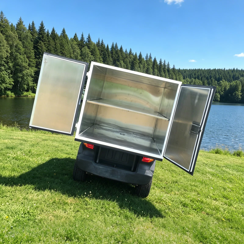 Custom Golf Course Food And Beverage Coffee Drink Golf Cart with Box for Sale - Eagle Golf Cart
